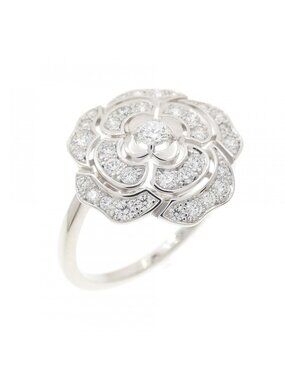 Chanel Camellia Ring White Gold